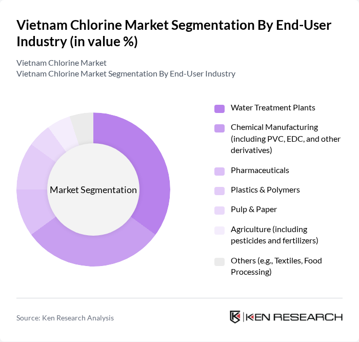 Vietnam Chlorine Market segmentation by End-User Industry.